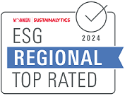 Logo Sustainalytics Regional TOP rated